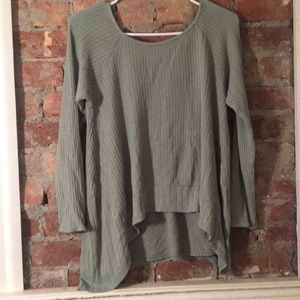 Francesca's light green long sleeve shirt